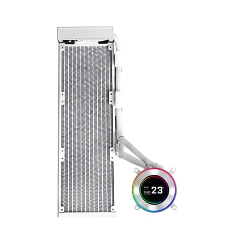 Lian Li Hydroshift II LCD-C 360N Fan less White CPU Liquid Cooler